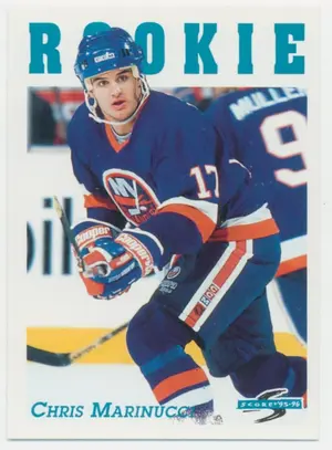 1995-96 SCORE - CHRIS MARINUCCI #309 ROOKIE