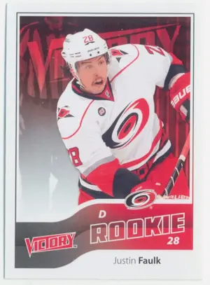 2011-12 VICTORY - JUSTIN FAULK #284 ROOKIE