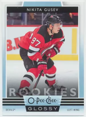 2019-20 UPPER DECK - NIKITA GUSEV #R-18 O-PEE-CHEE GLOSSY ROOKIES