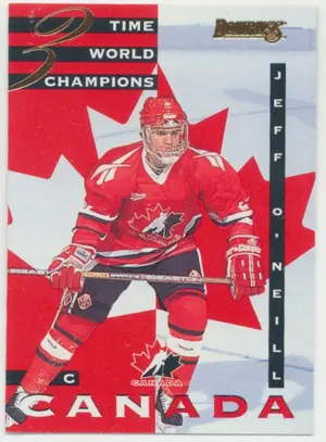1995-96 DONRUSS - JEFF O'NEILL #14 CANADA WORLD JUNIORS