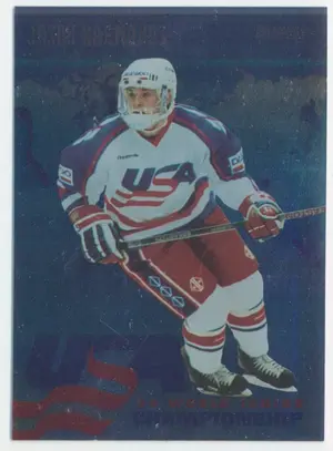 1993-94 DONRUSS - JASON KARMANOS #USA10 WORLD JUNIOR CHAMPIONSHIP