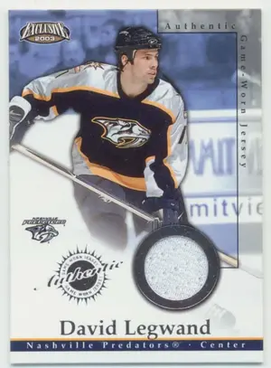 2002-03 EXCLUSIVE - DAVID LEGWAND #15 GAME-WORN JERSEYS