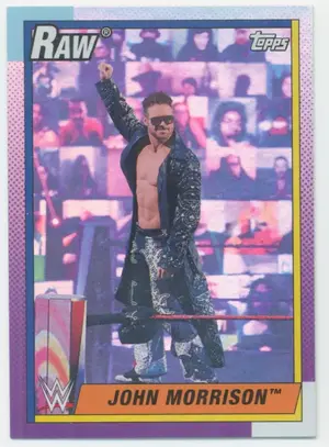 2021 Topps Heritage WWE - John Morrison #20 Rainbow Foil