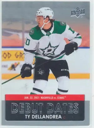 2021-22 UPPER DECK - TY DELLANDREA #DD-12 DEBUT DATES