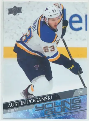 2020-21 UPPER DECK - AUSTIN POGANSKI #460 YOUNG GUNS