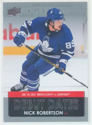 2021-22 UPPER DECK - NICK ROBERTSON #DD-15 DEBUT DATES