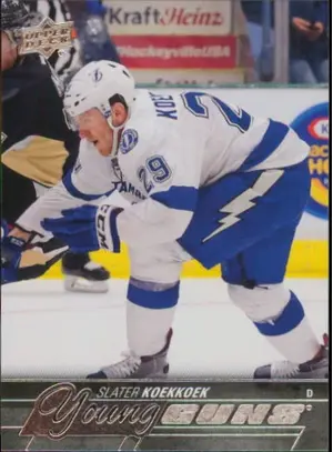2015-16 UPPER DECK - SLATER KOEKKOEK #224 YOUNG GUNS
