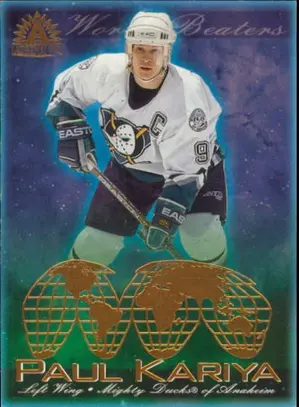 2001-02 ADRENALINE - PAUL KARIYA #1 WORLD BEATERS