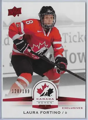 2014 UD Team Canada Exclusives Red #71 Laura Fortino (128/199)