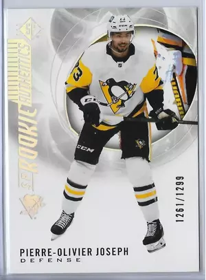 2020-21 SP (Rookie Authentics) Silver Spectrum #107 Pierre-Olivier Joseph (1261/1299)