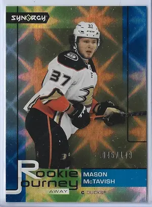 2021-22 Synergy Rookie Journey (Away) Gold #RJ-4 Mason McTavish (045/149)