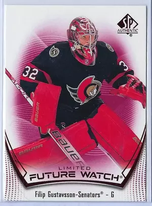2021-22 SP Authentic Limited Red (Future Watch) #148 Filip Gustavsson