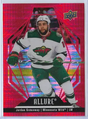 2022-23 Allure Red Rainbow #19 Jordan Greenway