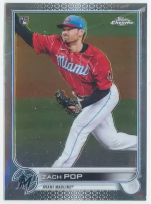 2022 Topps Chrome - Zach Pop #41 RC