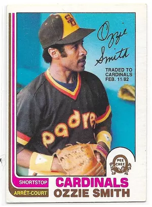 1982 O-Pee-Chee #95 Ozzie Smith *