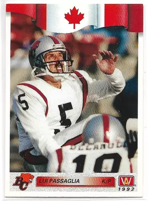 1992 All World CFL #113 Lui Passaglia