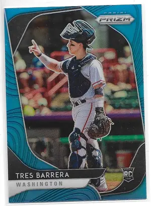 2020 Prizm Carolina Blue Prizm #206 Tres Barrera