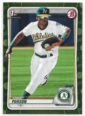 2020 Bowman Prospects Camo #BP-145 Robert Puason (1st)