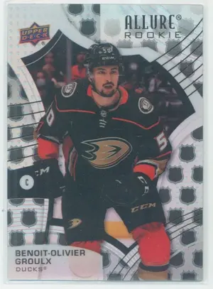 2021-22 ALLURE - BENOIT-OLIVIER GROULX #104 ROOKIE NHL SHIELD 2005