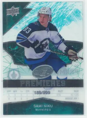 2018-19 UPPER DECK ICE - SAMI NIKU #90 ICE PREMIERES 189/999