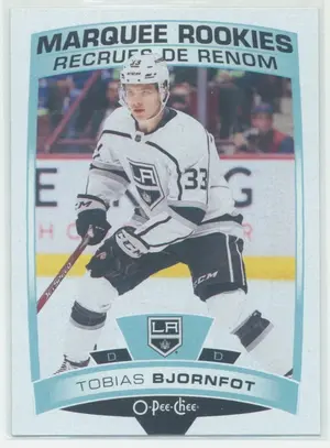 2019-20 O-PEE-CHEE - TOBIAS BJORNFOT #621 MARQUEE ROOKIES