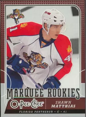 2008-09 O-PEE-CHEE - SHAWN MATTHIAS #529 MARQUEE ROOKIES