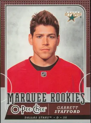 2008-09 O-PEE-CHEE - GARRETT STAFFORD #538 MARQUEE ROOKIES