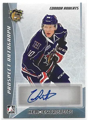 2016-17 ITG Heroes & Prospects Autographs Platinum #PA-CR1 Connor Roberts