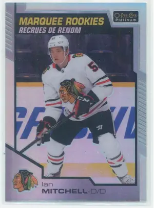 2020-21 O-PEE-CHEE PLATINUM - IAN MITCHELL #168 MARQUEE ROOKIES RAINBOW
