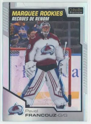 2020-21 O-PEE-CHEE PLATINUM - PAVEL FRANCOUZ #185 MARQUEE ROOKIES RAINBOW