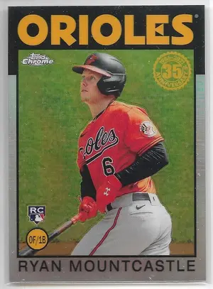 2021 Topps Chrome 1986 Topps #86BC-17 Ryan Mountcastle