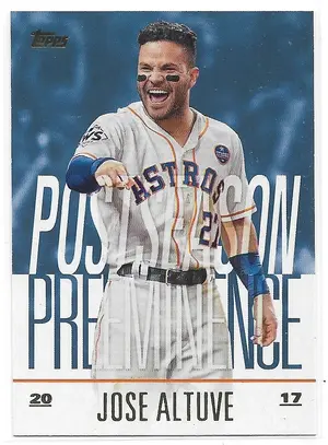 2018 Topps Update Postseason Preeminence Blue #PO-22 Jose Altuve