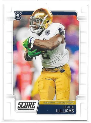 2019 Score #342 Dexter Williams RC