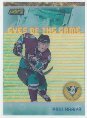 1999-00 STADIUM CLUB - PAUL KARIYA #EG3 EYES OF THE GAME