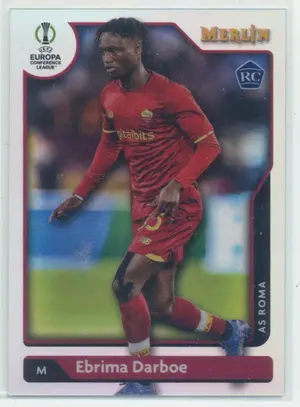 2021-22 Topps Merlin Collection Chrome UCL - Ebrima Darboe #42 Rookie Refractor Parallel