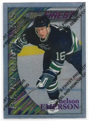 1995-96 Finest #102 Nelson Emerson (Silver, Performers)