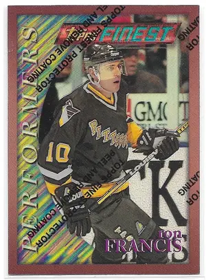 1995-96 Finest Refractors #127 Ron Francis (Bronze, Performers)