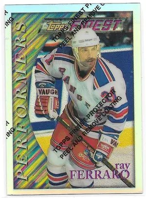 1995-96 Finest Refractors #36 Ray Ferraro (Silver, Performers)