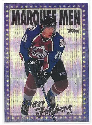 1995-96 Topps Marquee Men Power Boosters #380 Peter Forsberg