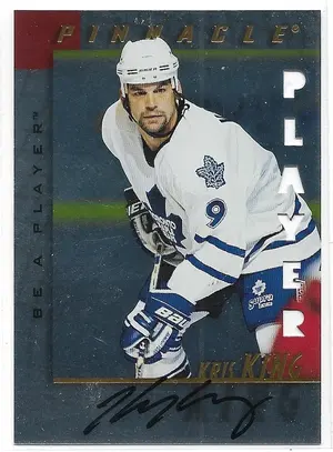 1997-98 Be A Player Autographs Die-Cut #108 Kris King
