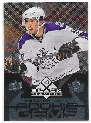 2008-09 Black Diamond #197 Drew Doughty RC (Quadruple Diamond, Rookie Gems)