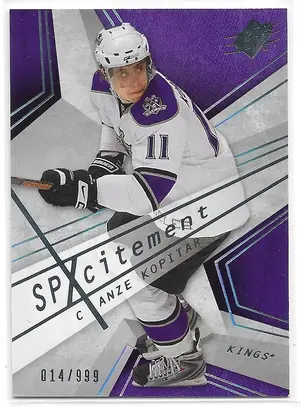 2008-09 SPx SPXcitement #X3 Anze Kopitar (014/999)