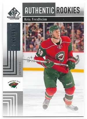 2011-12 SP Game Used #185 Kris Fredheim RC (Authentic Rookies) (264/699)