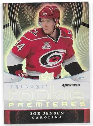 2008-09 Trilogy #154 Joe Jensen RC (490/999)