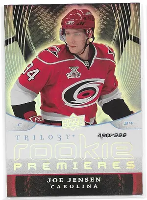 2008-09 Trilogy #154 Joe Jensen RC (490/999)