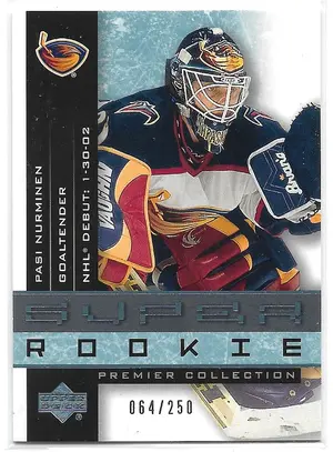 2001-02 Premier Collection #89 Pasi Nurminen RC (064/250)