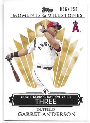 2008 Topps Moments & Milestones #23 Garret Anderson (036/150)