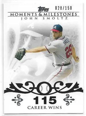 2008 Topps Moments & Milestones #84 John Smoltz (028/150)