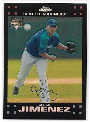 2007 Topps Chrome Refractor #315 Cesar Jimenez