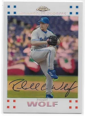 2007 Topps Chrome Refractor White #173 Randy Wolf (333/660)